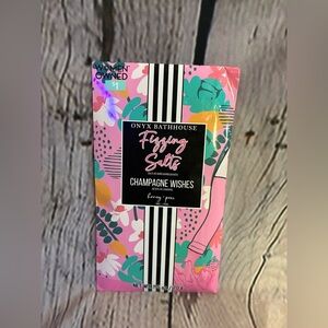 5/$20 Onyx Bathhouse Women’s Champagne Wishes Fizzing Bath Salt 1 pkg 2.5oz NIP‎